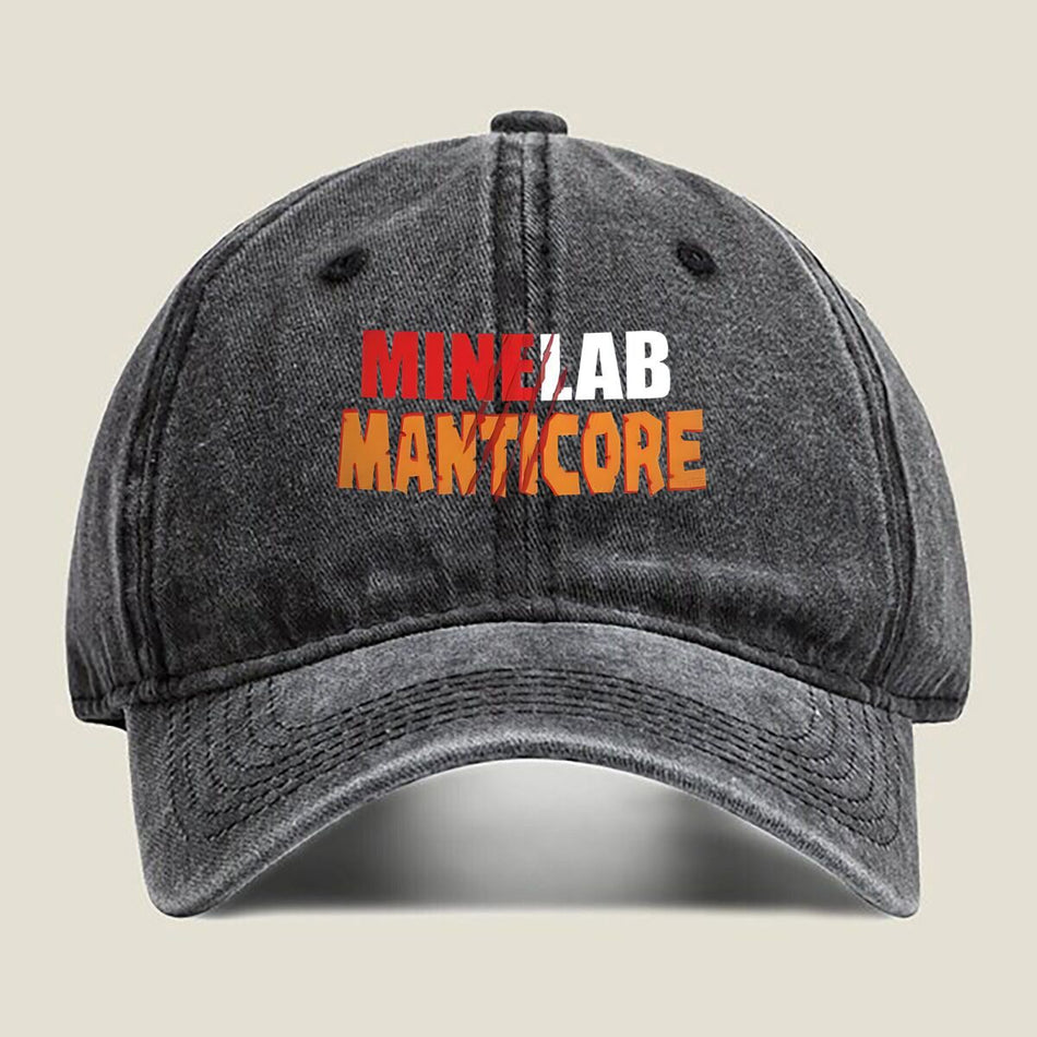Minelab Manticore Adventure Washed Denim Baseball Cap Unisex