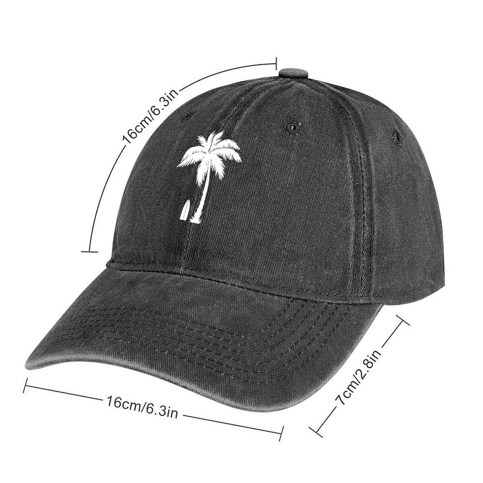 Tropical Palm Tree Retro Print Adjustable Baseball Cap Unisex