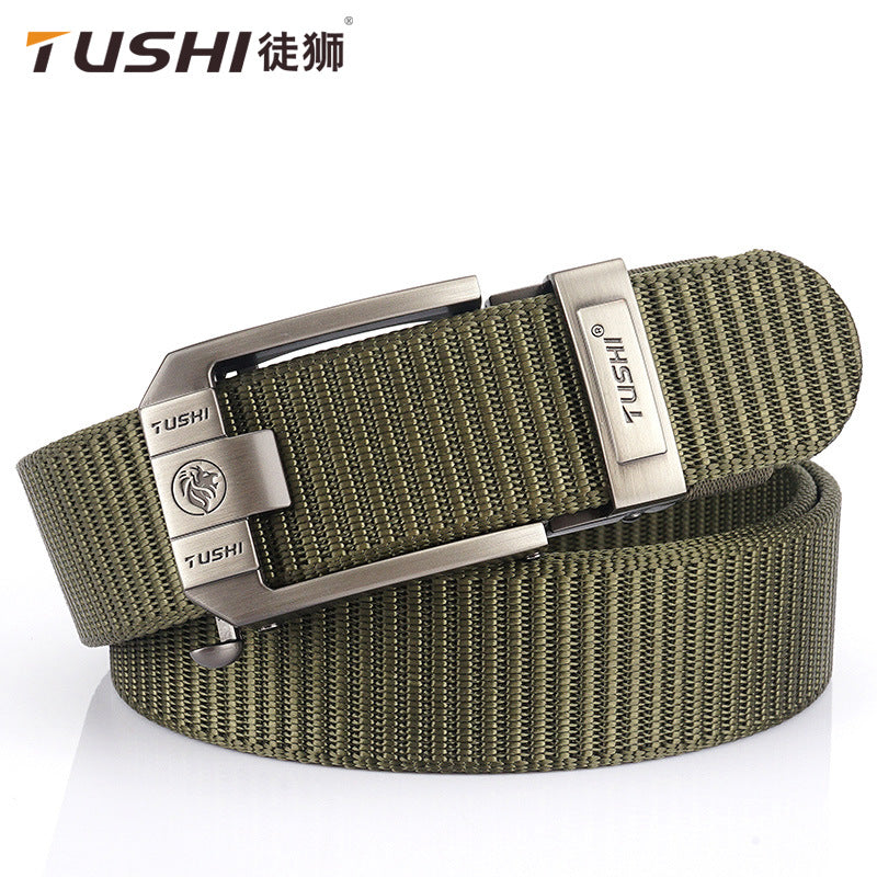 Automatic Buckle Nylon Canvas Belt Casual Outdoor Adjustable