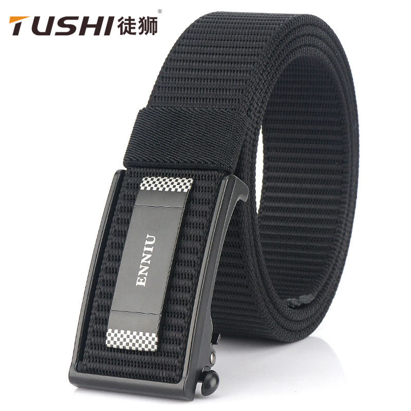 Automatic Buckle Nylon Canvas Belt Casual Outdoor Adjustable