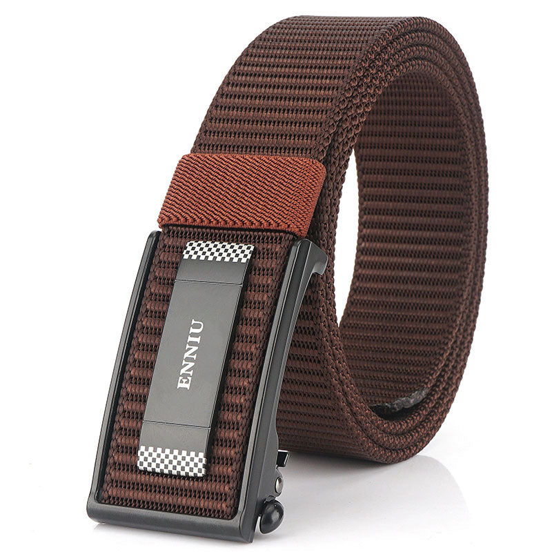 Automatic Buckle Nylon Canvas Belt Casual Outdoor Adjustable