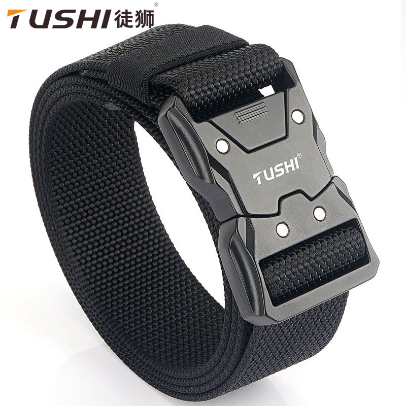 CS Tactical Nylon Belt Quick Release Adjustable Outdoor Training