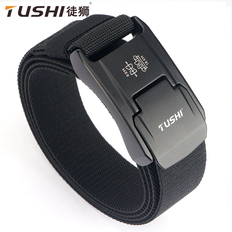 Tactical Nylon Belt Aluminum Alloy Buckle Elastic Outdoor