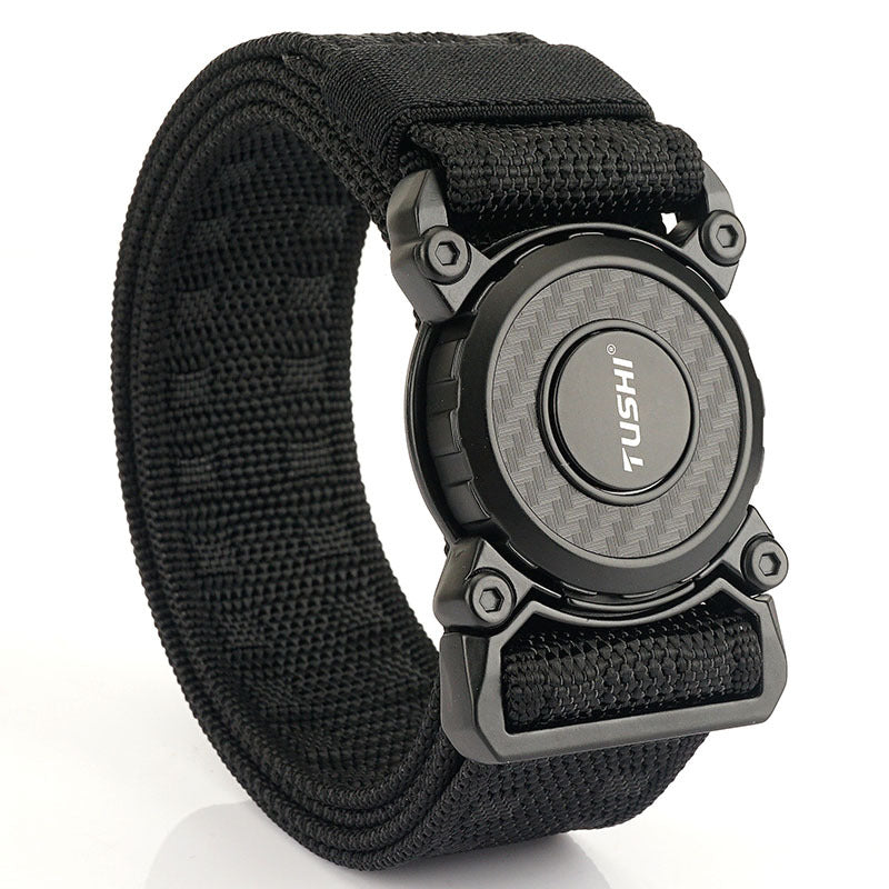 TUSHI Tactical Nylon Belt Outdoor Mountaineering Adjustable