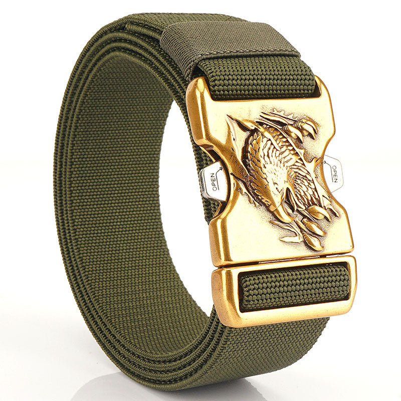 Tactical Buckle Nylon Belt Elastic Outdoor Sports Adjustable