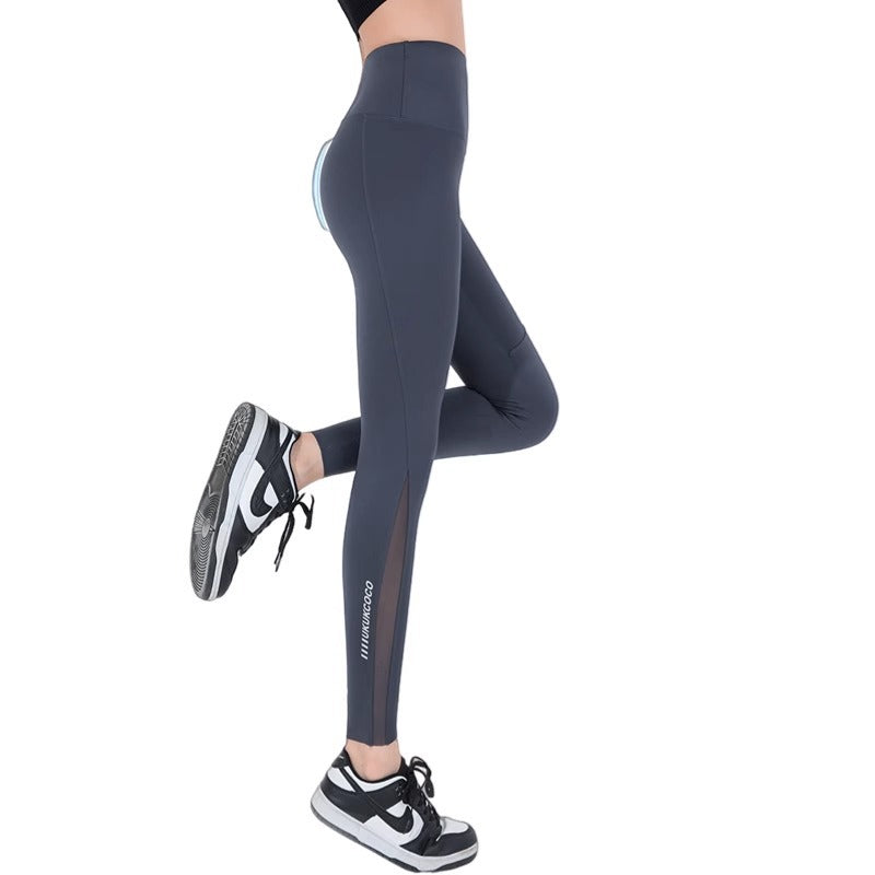 Women's High-Waisted Mesh Pocket Yoga Leggings