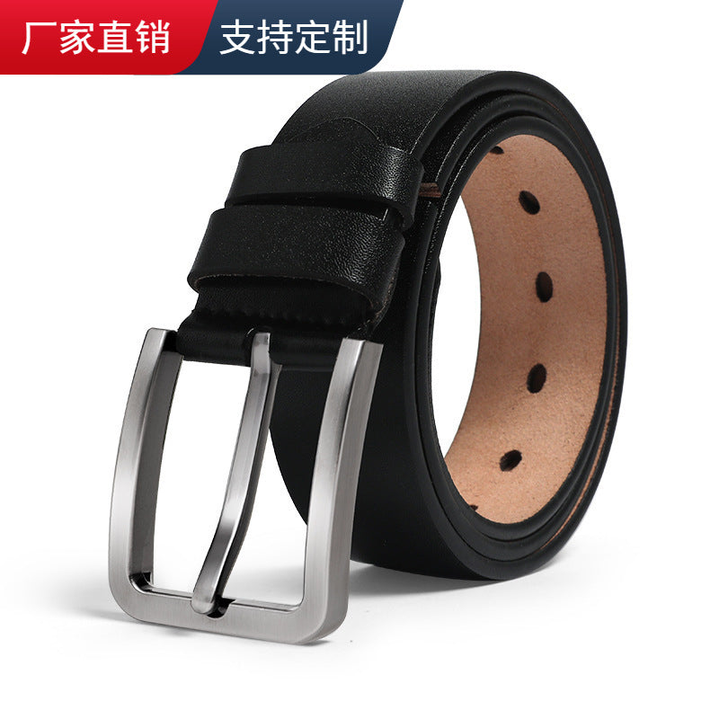 Men's Black Pin Buckle Belt