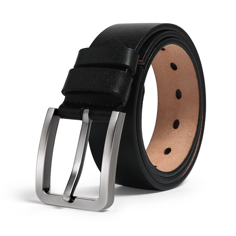 Men's Black Pin Buckle Belt