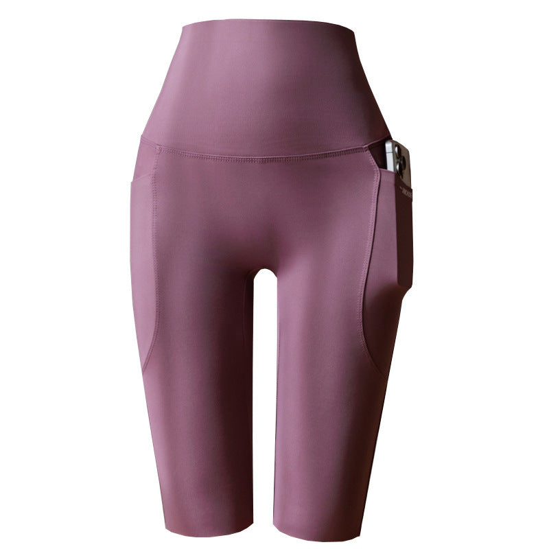 Women's Plus Size High-Waisted Pocketed Cycling Shorts