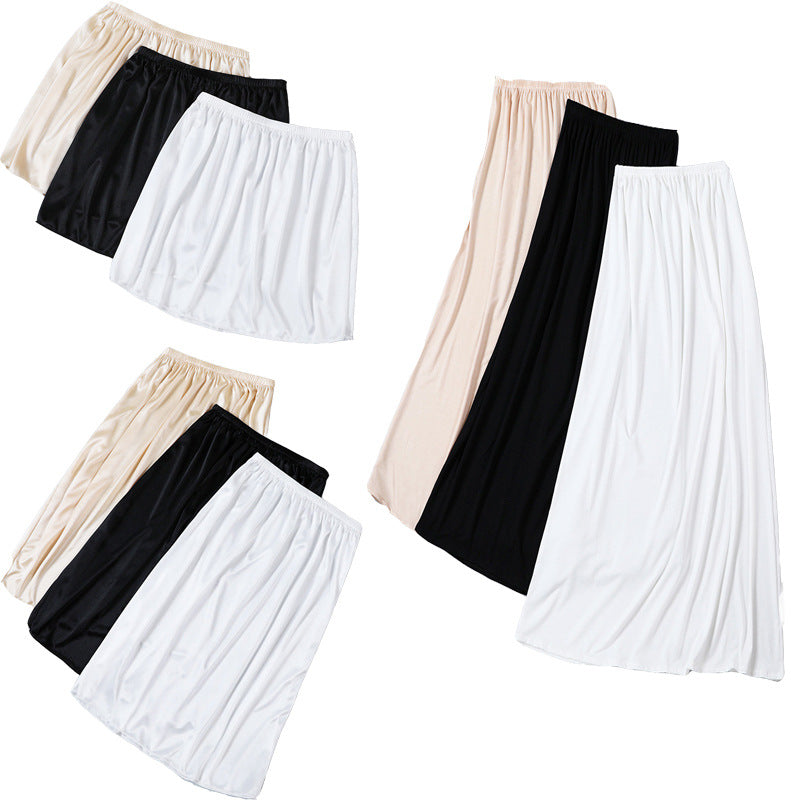 Women's Satin Lace Trim Half Slip Underskirt