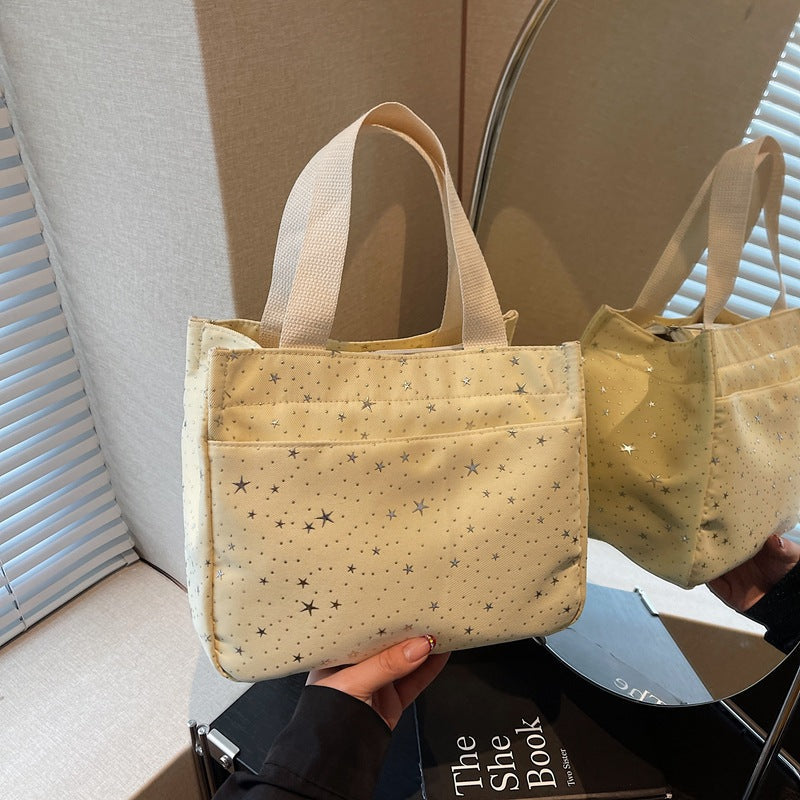 Women's Pillow Tote Bag with Large Capacity Shoulder Design