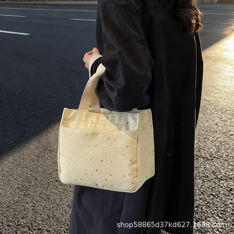 Women's Pillow Tote Bag with Large Capacity Shoulder Design