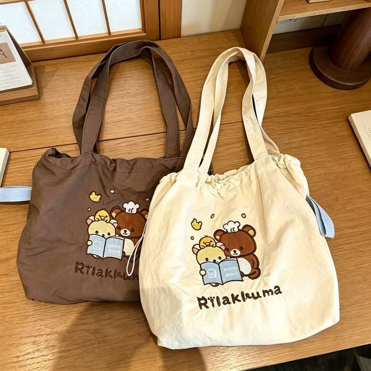 Women's Cartoon Print Canvas Tote Bag