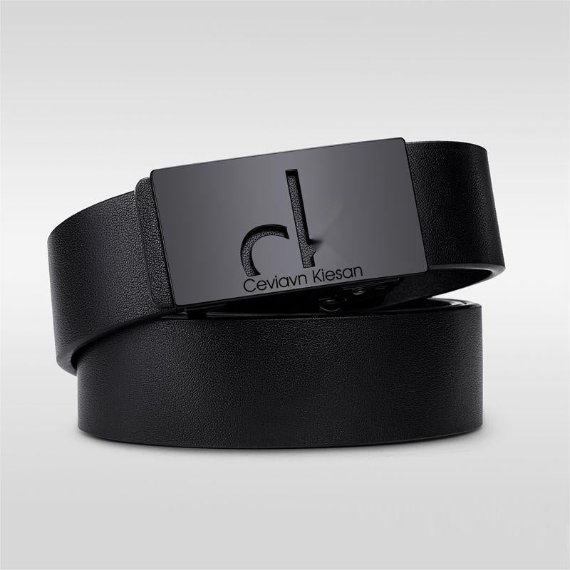 Men's Automatic Buckle Cowhide Business Casual All-Match Belt
