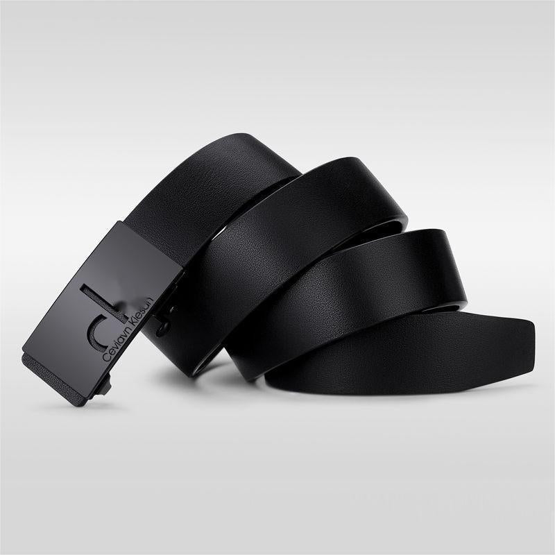 Men's Automatic Buckle Cowhide Business Casual All-Match Belt