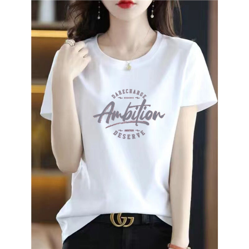 Women's Plus Size Loose Fit Short Sleeve Crew Neck T-Shirt