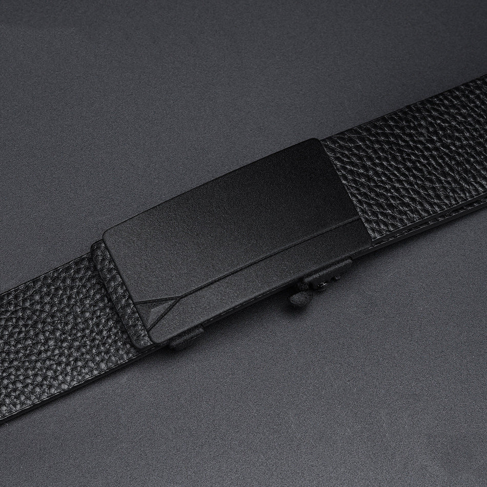 Men's Toothless Automatic Buckle Casual Versatile Leather Belt