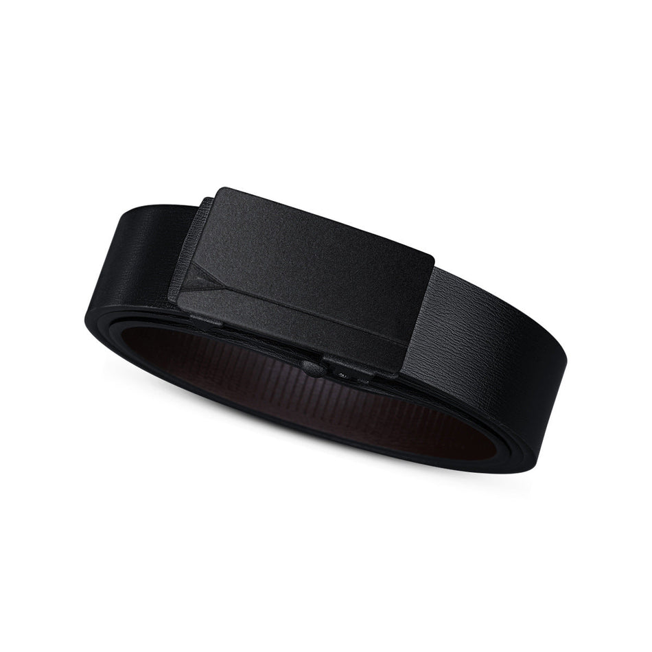 Men's Genuine Cowhide Automatic Buckle Business Casual Belt