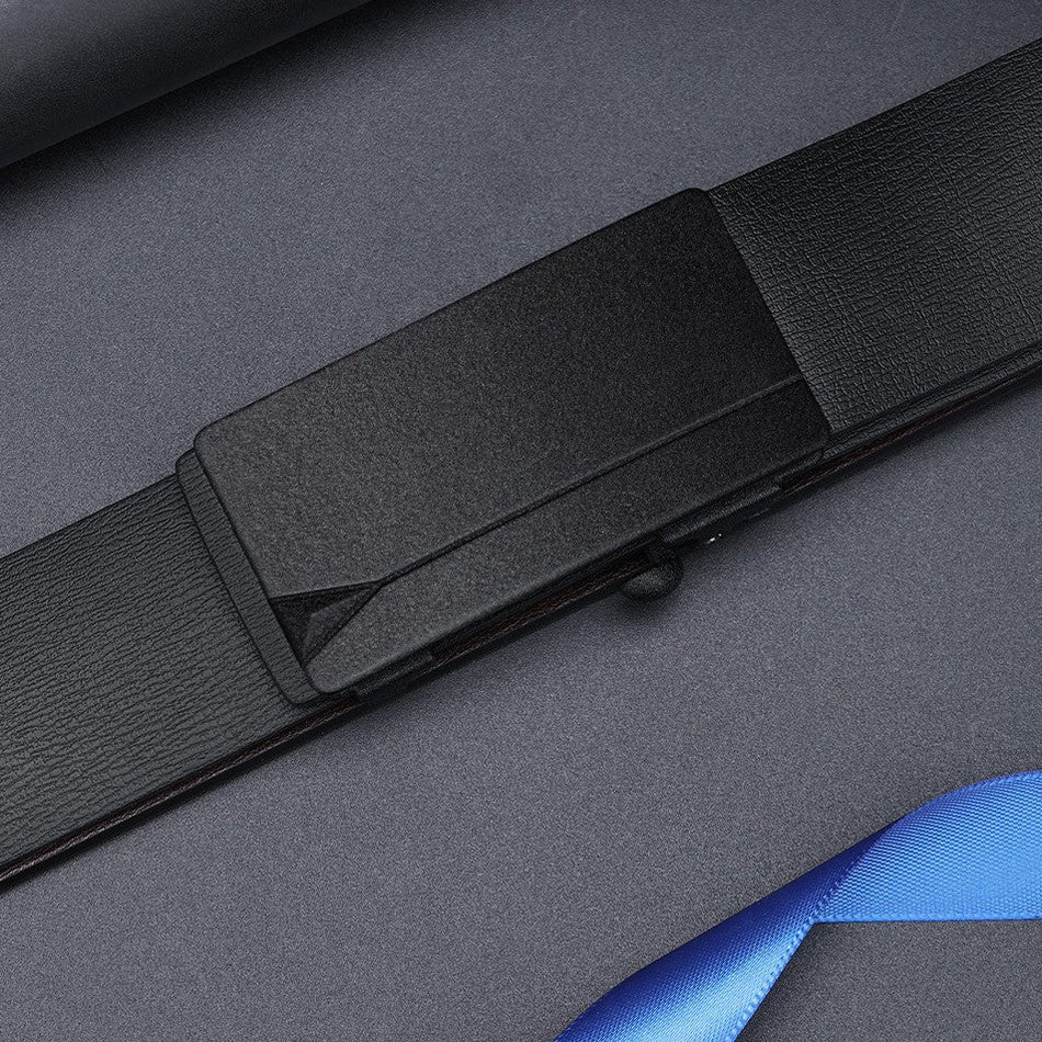Men's Genuine Cowhide Automatic Buckle Business Casual Belt