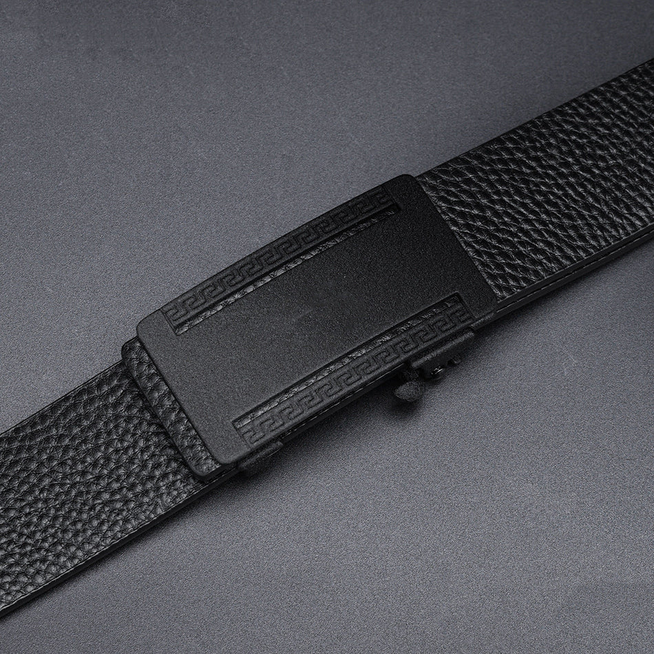 Men's Genuine Leather Automatic Buckle Business Versatile Belt
