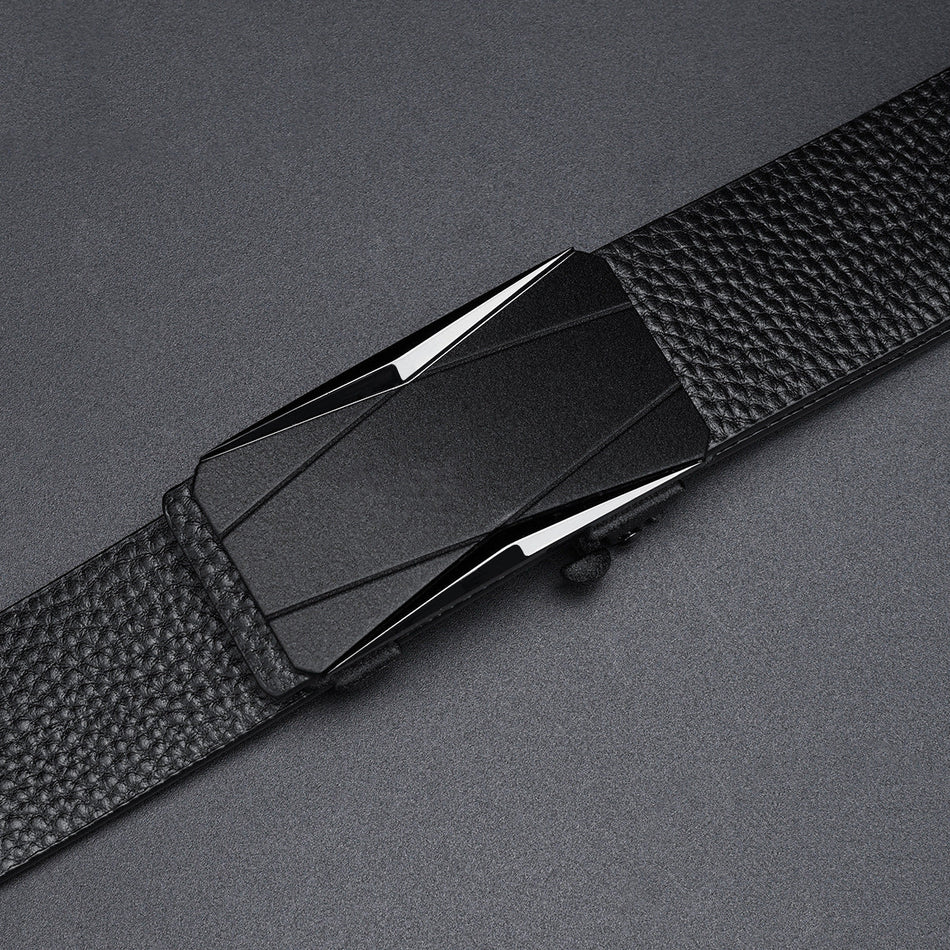 Men's Toothless Automatic Buckle Casual Versatile Leather Belt