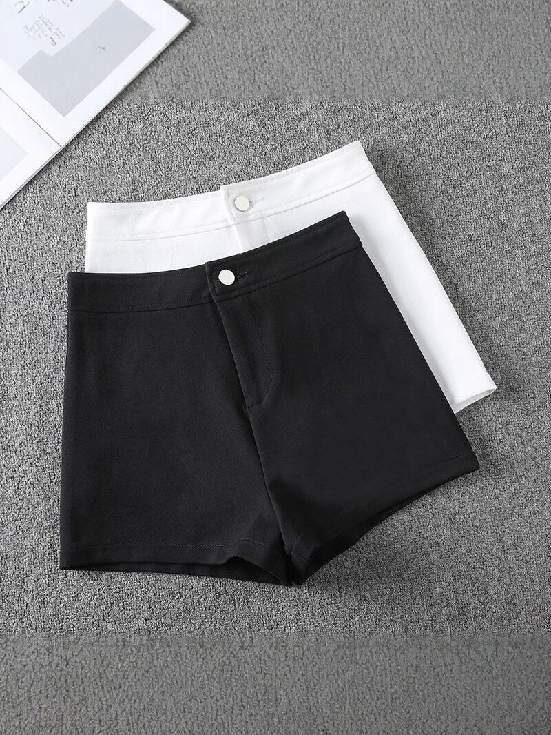 Women High Waist A Line Mini Skirt Shorts Versatile Slim Fit