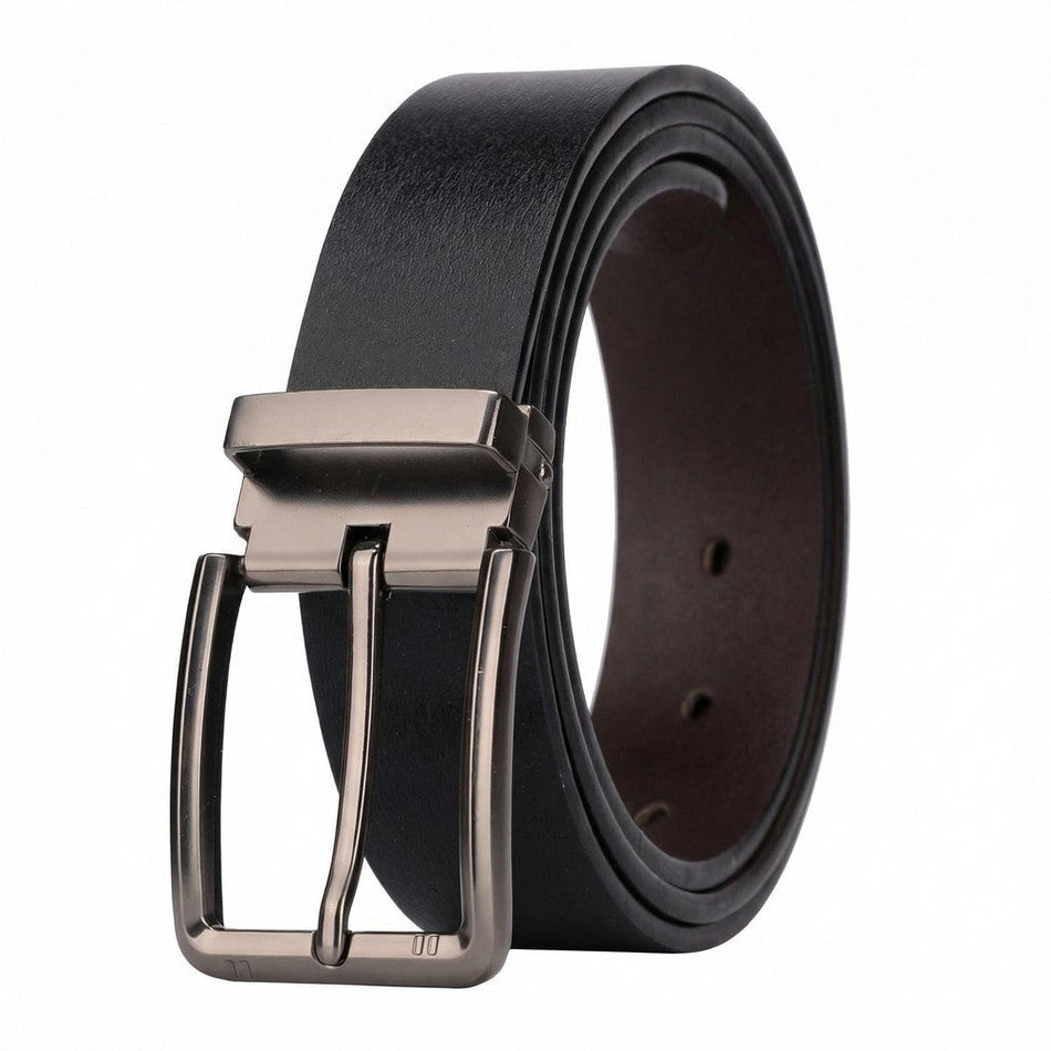 Men's Genuine Cowhide Pin Buckle Casual Business Leather Belt