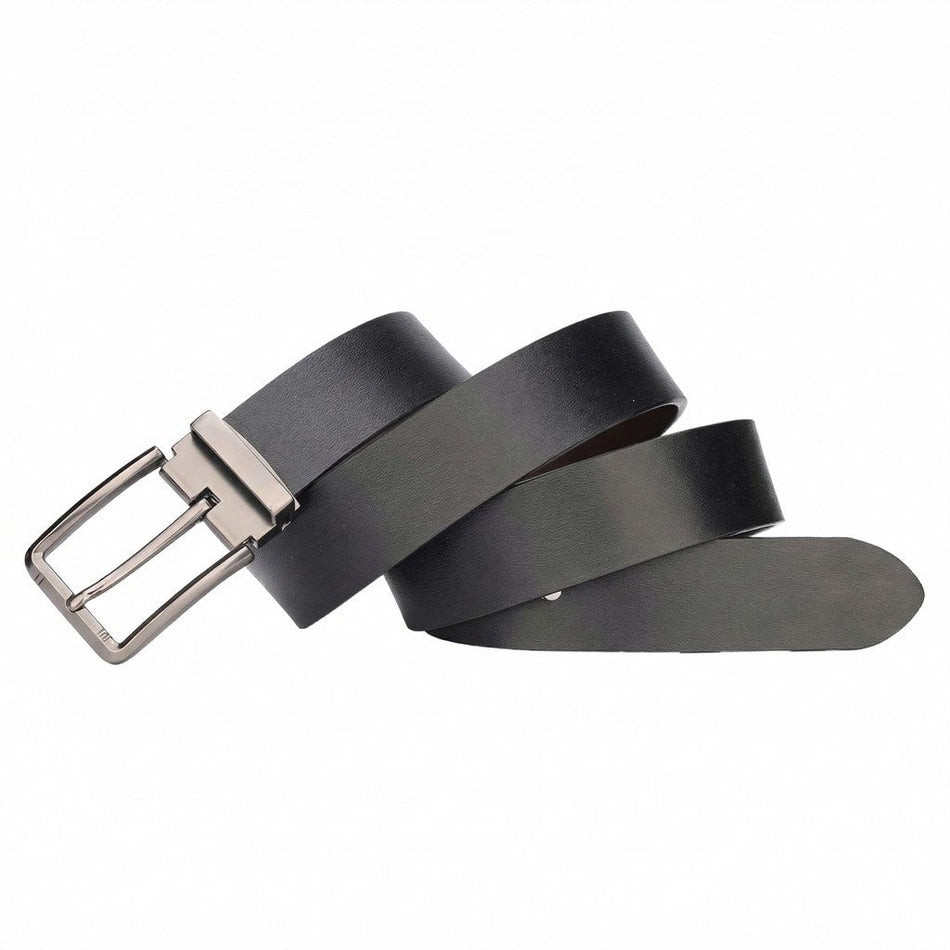 Men's Genuine Cowhide Pin Buckle Casual Business Leather Belt