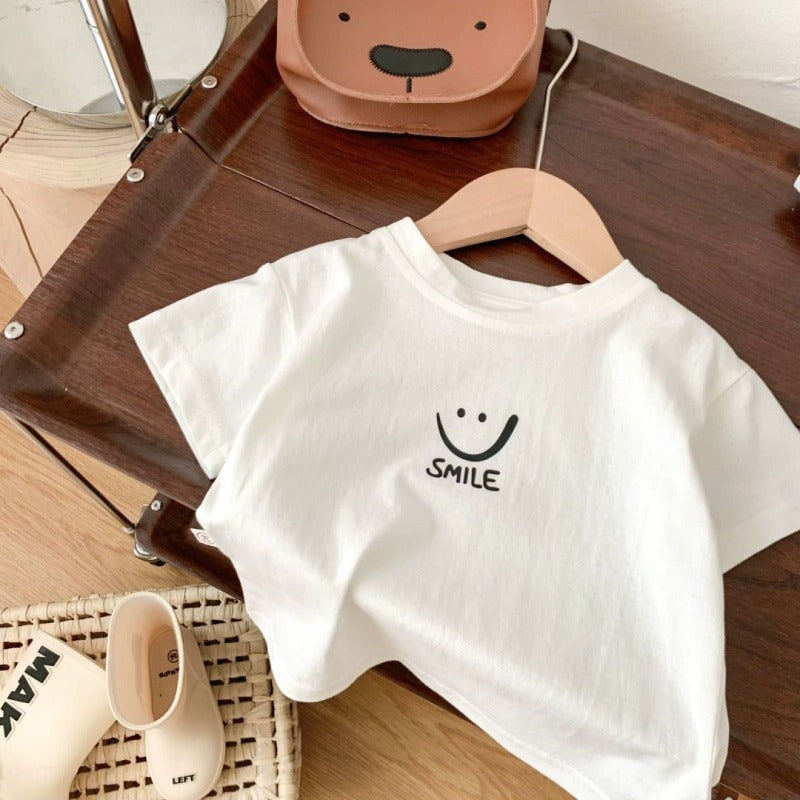 Kids Pure Cotton Cartoon T-Shirt Breathable Casual Summer Top