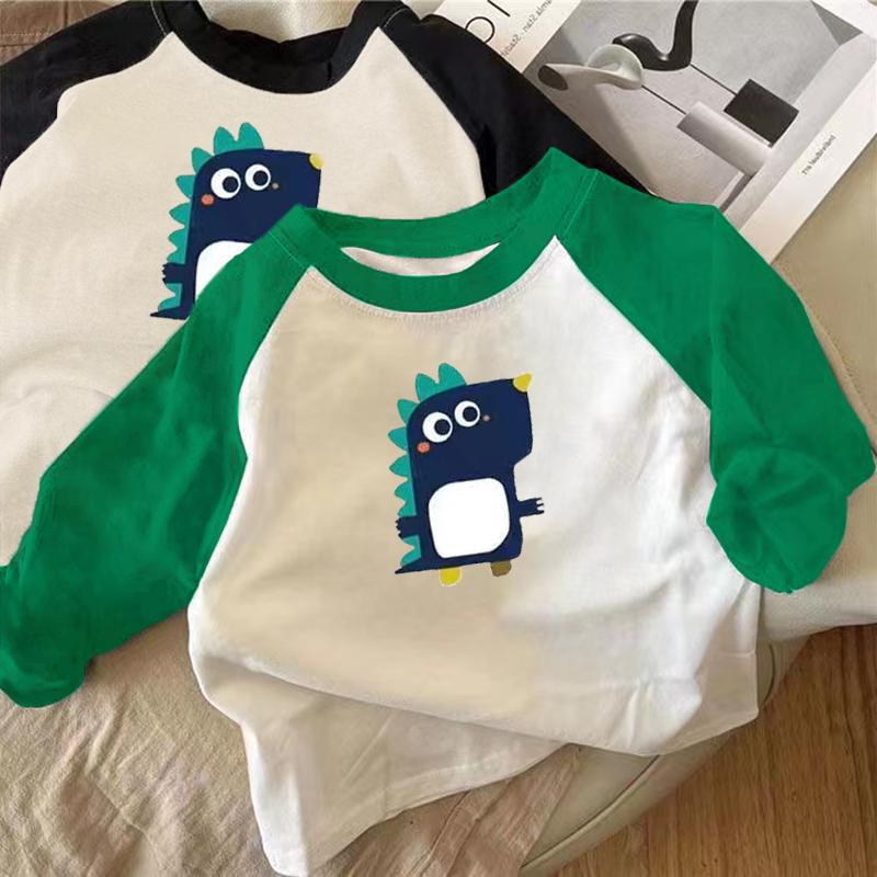 Kids Cartoon Long Sleeve Cotton T-Shirt Soft Casual Top