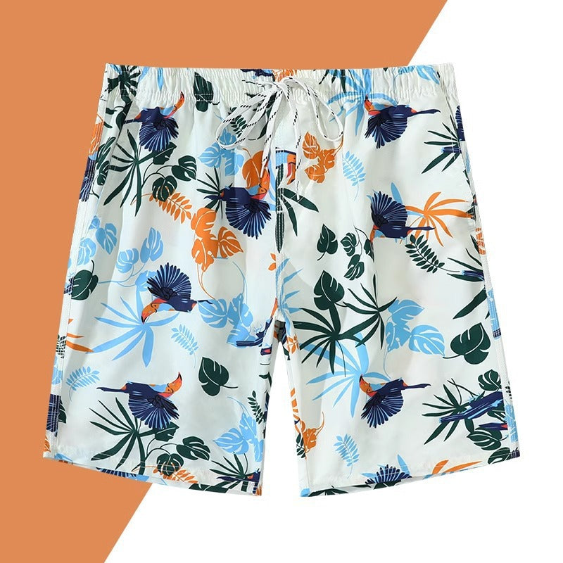 Men's Quick Dry Plus Size Beach Swim Trunks Loose Fit