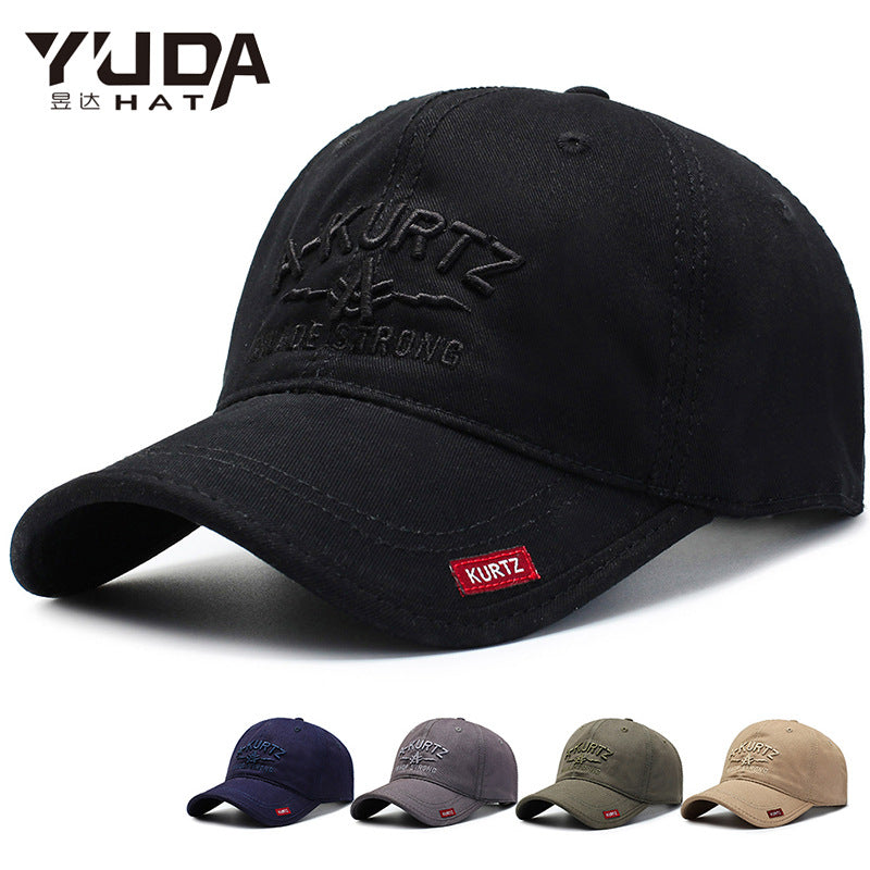 Men's Korean Style Embroidered Baseball Cap Sunshade Hat