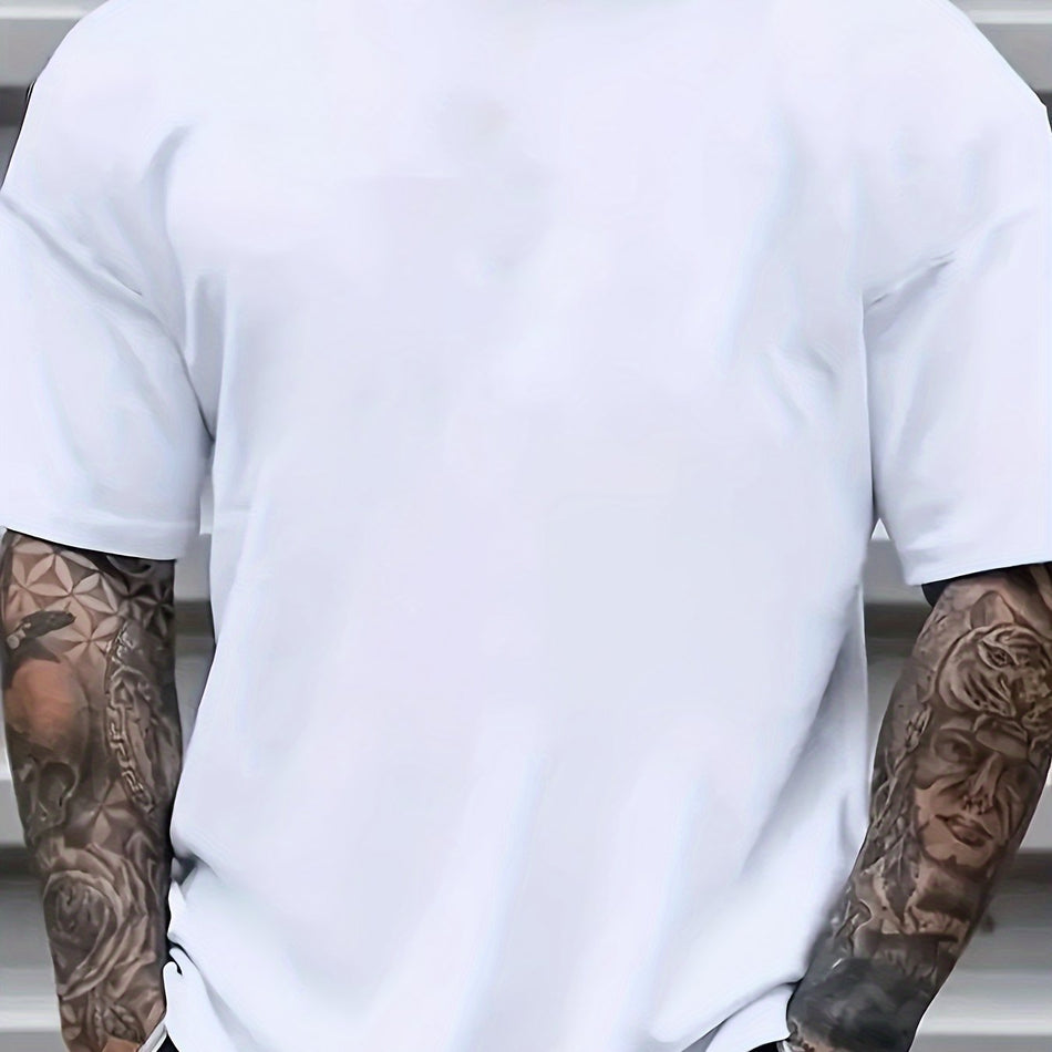 Custom Print Short Sleeve T-Shirt for Everyday Casual Comfort