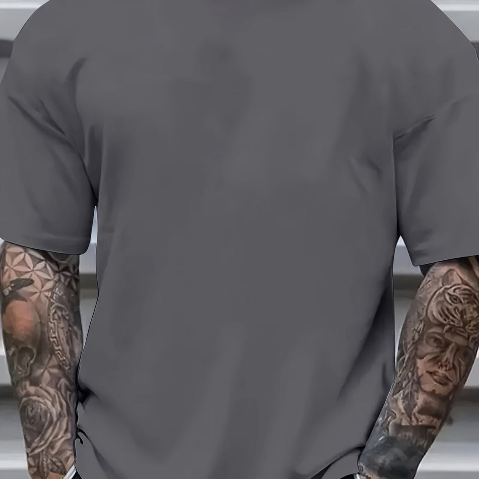 Custom Print Short Sleeve T-Shirt for Everyday Casual Comfort