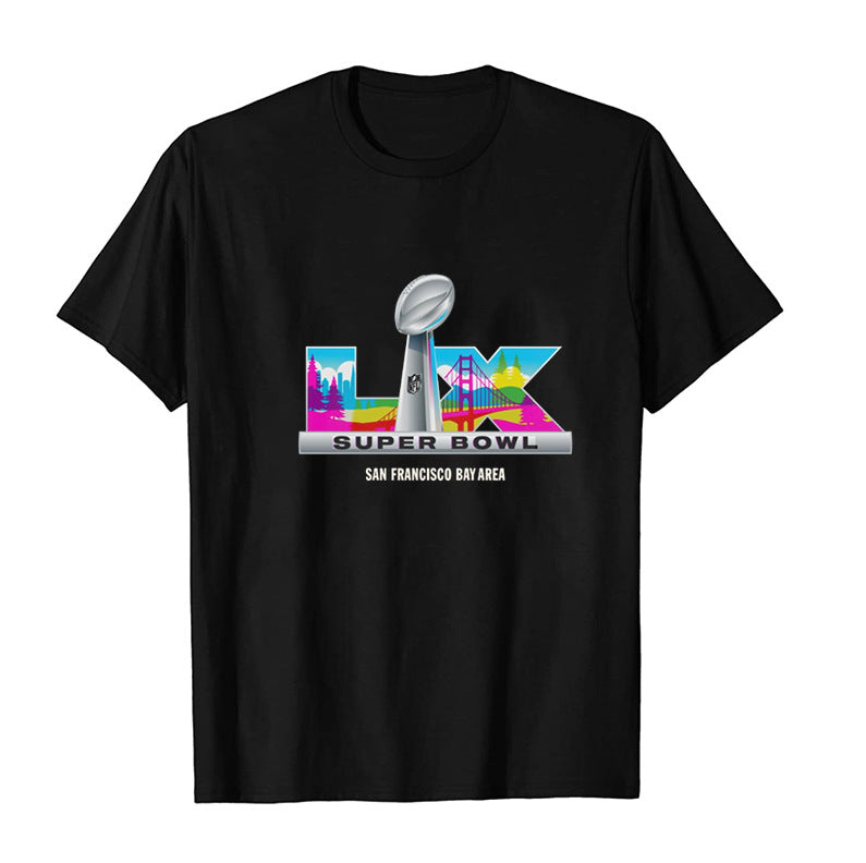 Bad Bunny Super Bowl LX 2026 Rainbow Graphic T-Shirt Unisex Tee