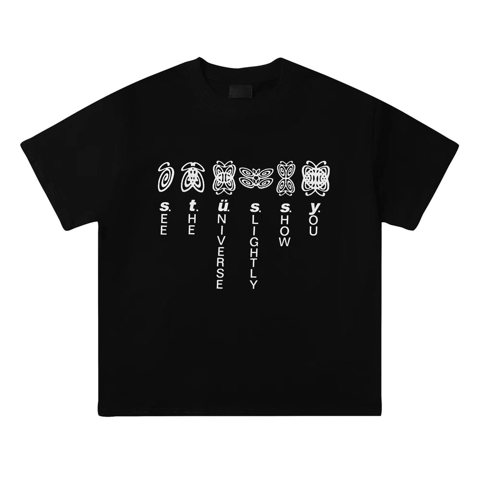 American Trend Unisex Short Sleeve Casual Cotton T-Shirt