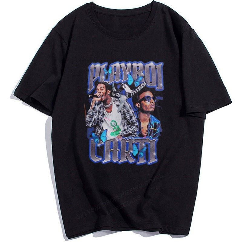 Playboi Carti Rap Graphic Unisex Summer Short Sleeve T-Shirt