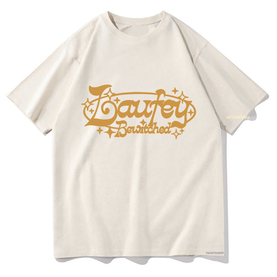 Laufey Bewitched Tour 2024 Men's Casual Cotton Graphic T-Shirt