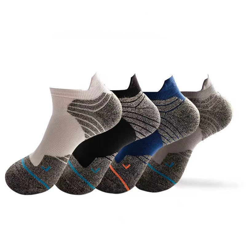 Men's Bottom Boat Socks Running Marathon Four Seasons Wear