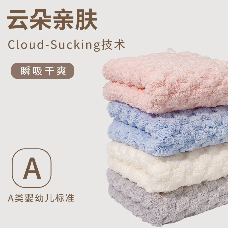 Premium Coral Velvet Microfiber Face Towel with High Absorbency