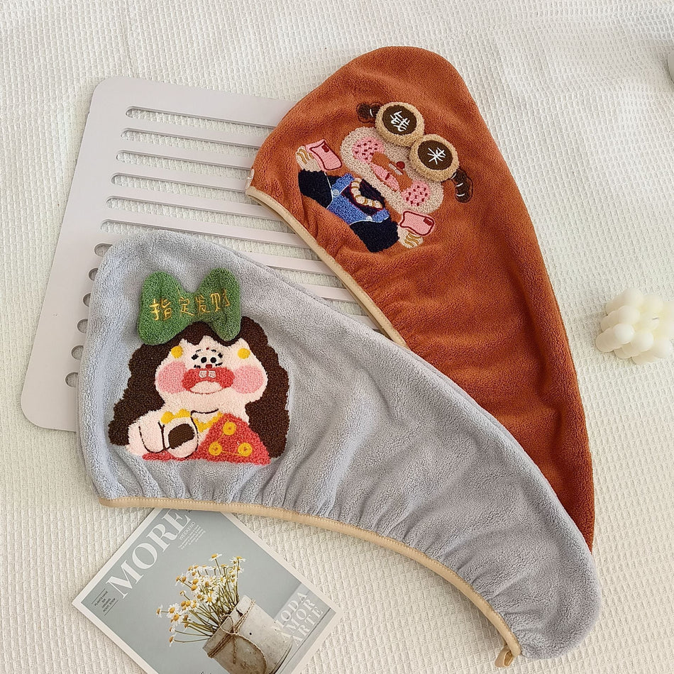 Luxury Coral Velvet Bath Towel Soft Absorbent Hair Drying Towel