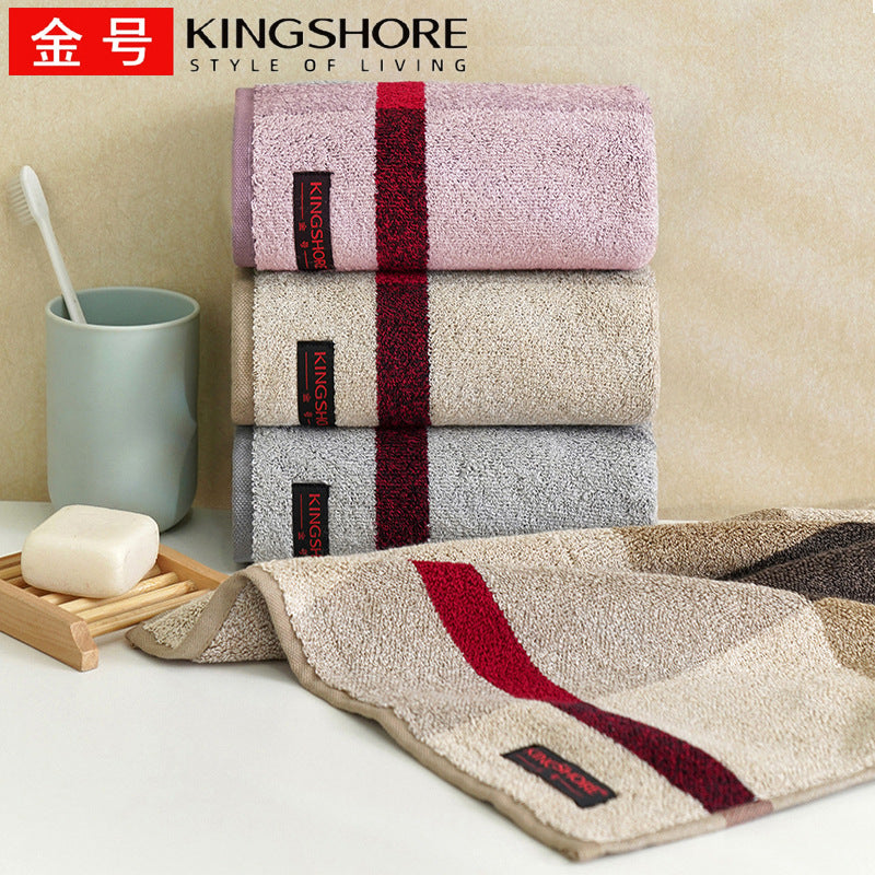 Vintage Plaid Cotton Face Towel Soft Absorbent Household Towel