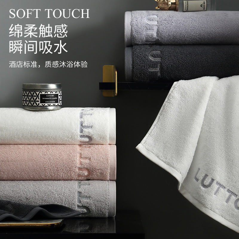Premium Thick Cotton Face Towel Soft Absorbent Household Towel