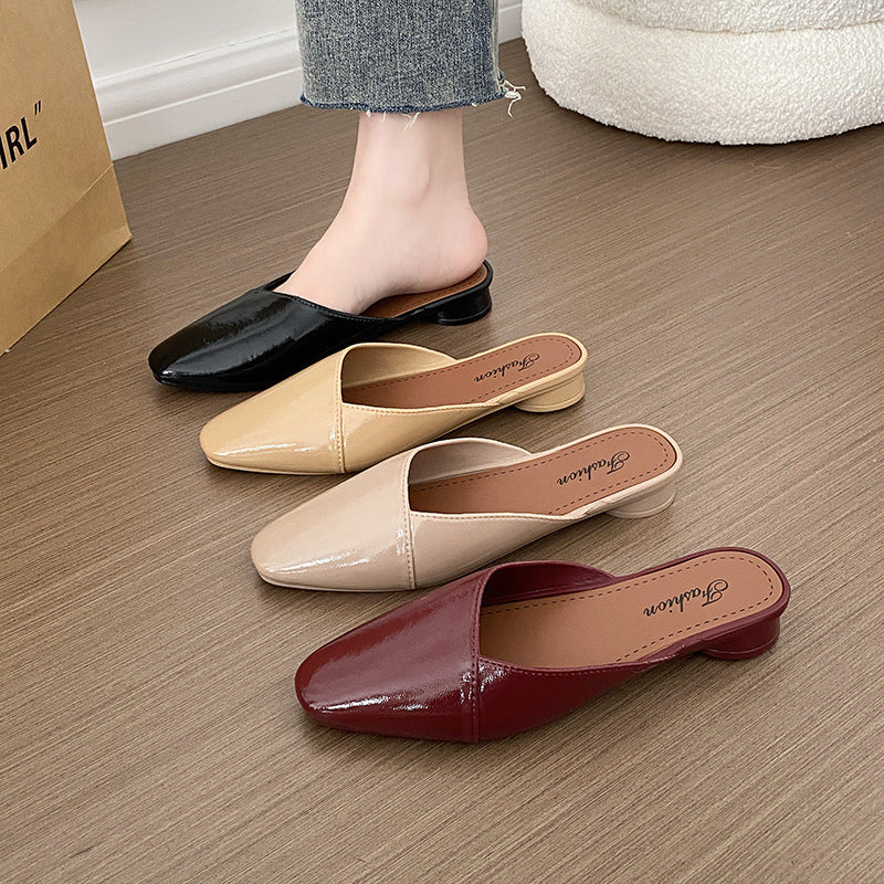 Women's Open Toe Thick Heel Crystal Sandals Non Slip Summer Style