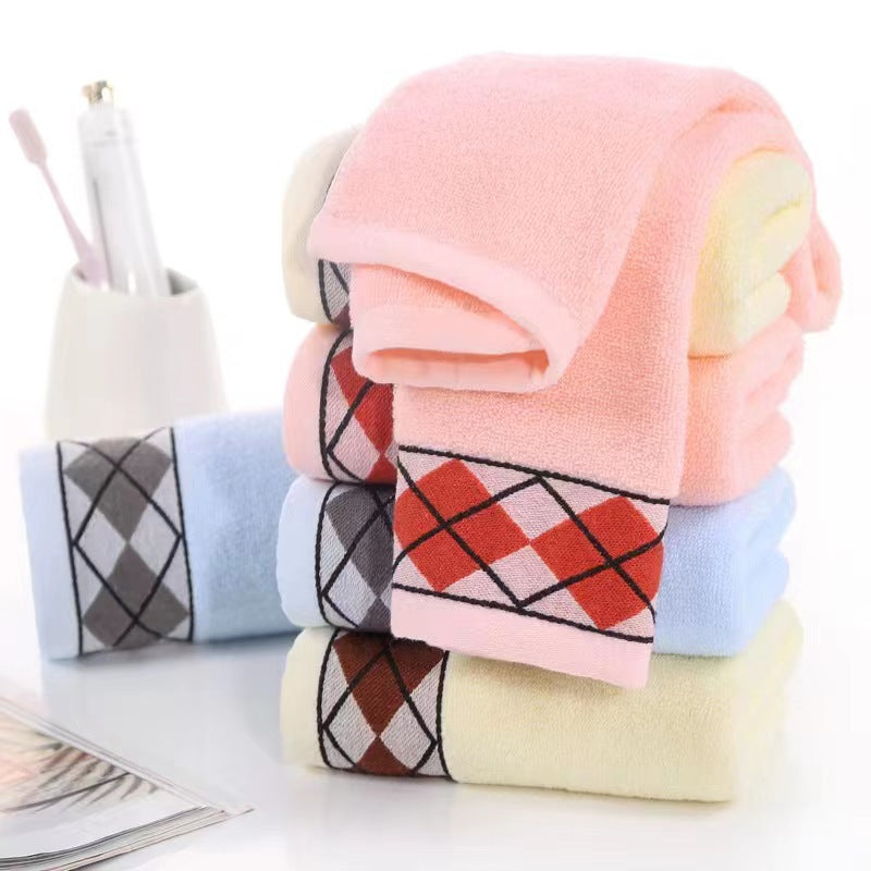 Premium Striped Cotton Face Towel Soft Absorbent Household Towel