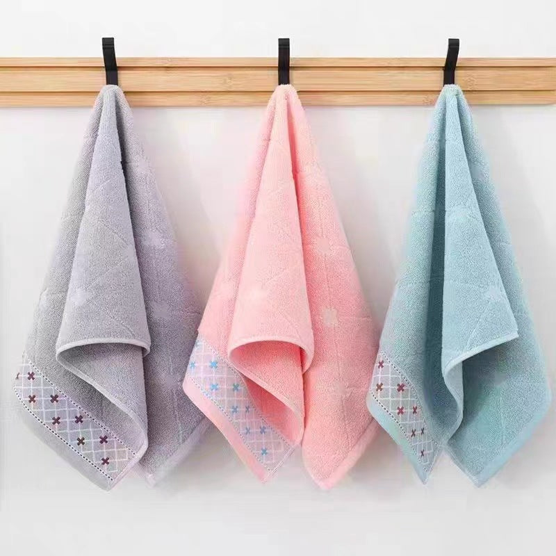Premium Striped Cotton Face Towel Soft Absorbent Household Towel