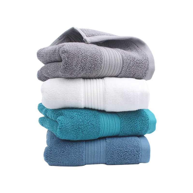 Hotel-Style Thick Cotton Face Towel Soft Embroidered Wash Towel