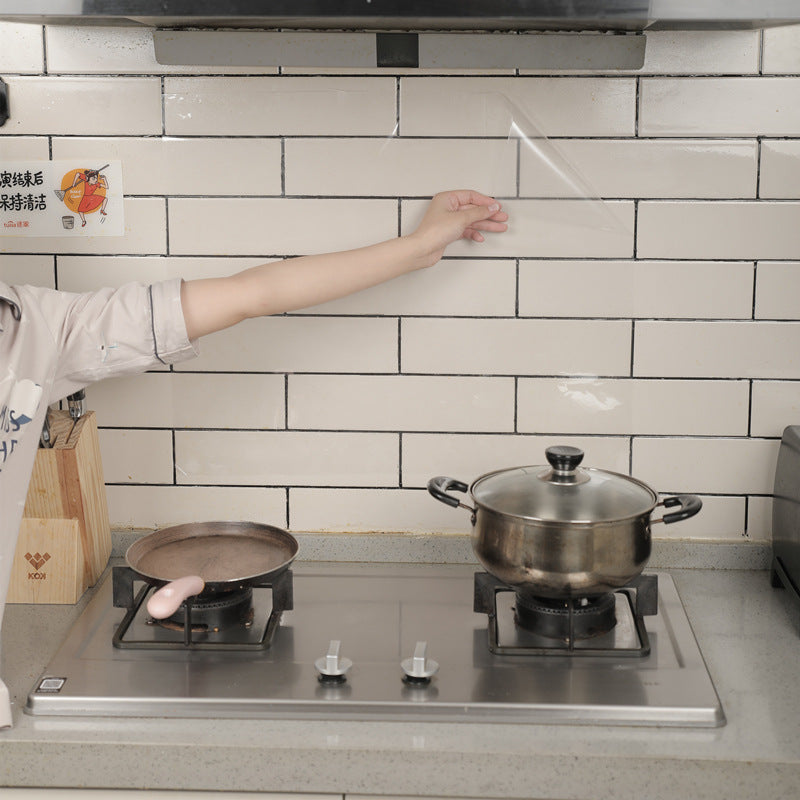 Transparent Self-Adhesive Kitchen Oil-Proof Wall Protector Film