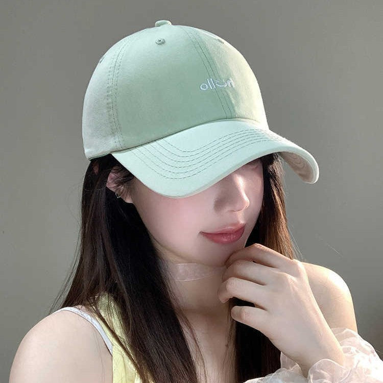 Women's Letter Baseball Cap Korean Style Wide Brim Casual Hat