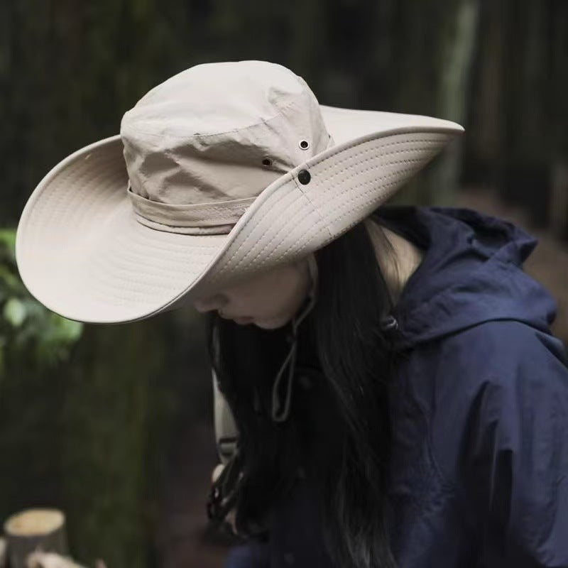 Unisex Wide Brim Outdoor Fisherman UV Protection Sun Hat